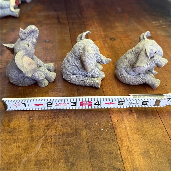 Vintage Tuskers 3 Baby Elephant Figurines: Tiffany, Daisy, Forgetful Freddie - Picture 2 of 7